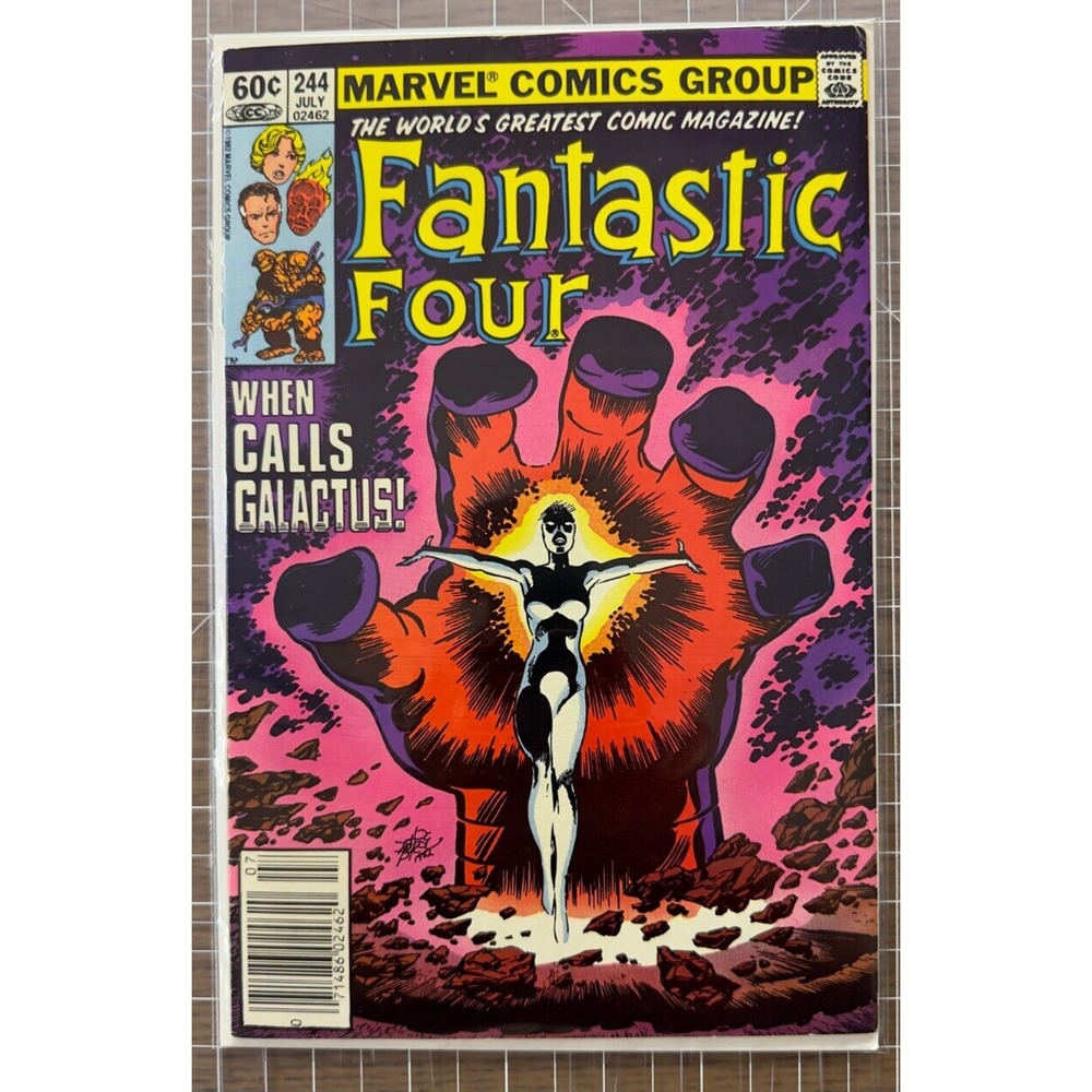 FANTASTIC FOUR #244 1st Frankie Raye NOVA Bronze Age Key Newsstand 6.5-7.5